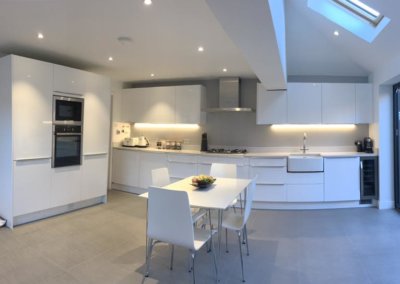 Large open plan kitchen extension