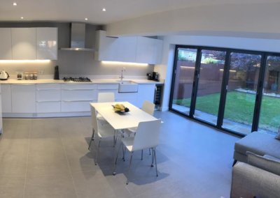 Large open plan kitchen extension