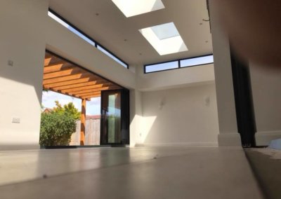 Bright and airy open plan living kitchen